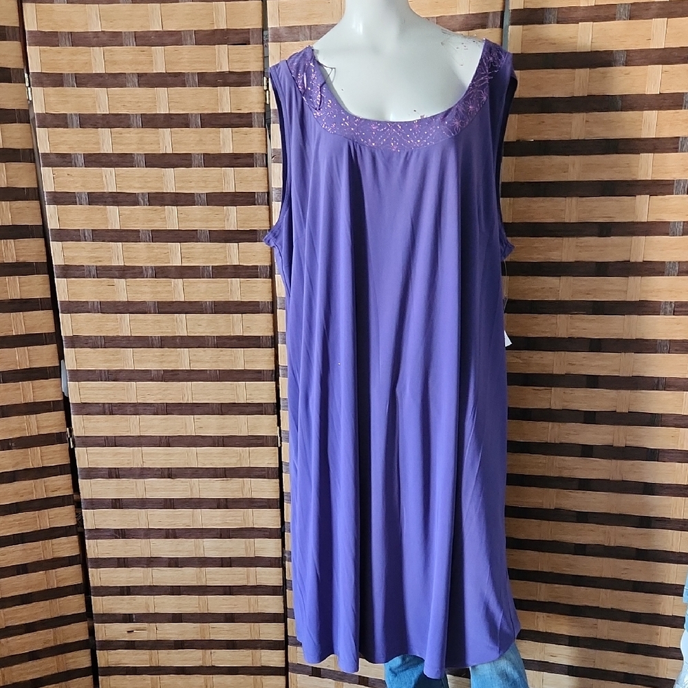 NWT! R&M Purple Sleeveless Dress With Jacket Embellishef - Picture 4 of 12